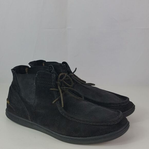 Diesel Bellow Black Suede Lace Up Chukka Men's Boots - Picture 1 of 15
